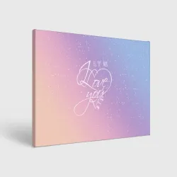 Холст прямоугольный BTS love you