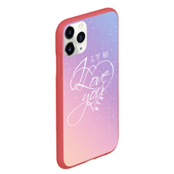 Чехол для iPhone 11 Pro Max матовый BTS love you - фото 2