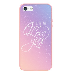 Чехол для iPhone 5/5S матовый BTS love you