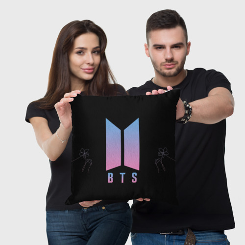 Подушка 3D BTS love yourself БТС - фото 3