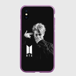 Чехол для iPhone XS Max матовый BTS rap monster БТС