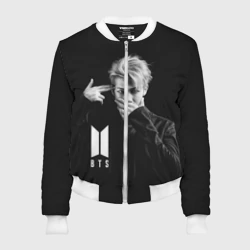 Женский бомбер 3D BTS rap monster БТС