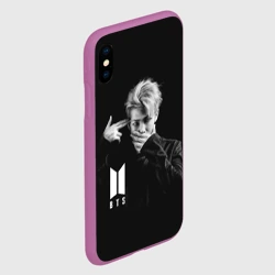 Чехол для iPhone XS Max матовый BTS rap monster БТС - фото 2