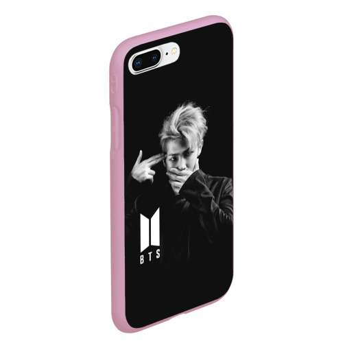 Чехол для iPhone 7Plus/8 Plus матовый BTS rap monster БТС, цвет розовый - фото 3