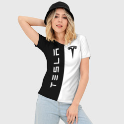 Женская футболка 3D Slim Tesla - фото 2