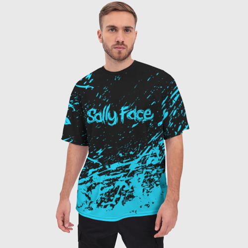 Мужская футболка oversize 3D Sally face, цвет 3D печать - фото 3