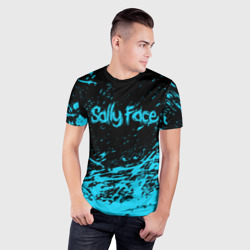 Мужская футболка 3D Slim Sally face - фото 2