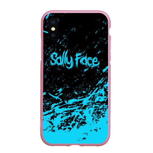 Чехол для iPhone XS Max матовый Sally face, цвет розовый