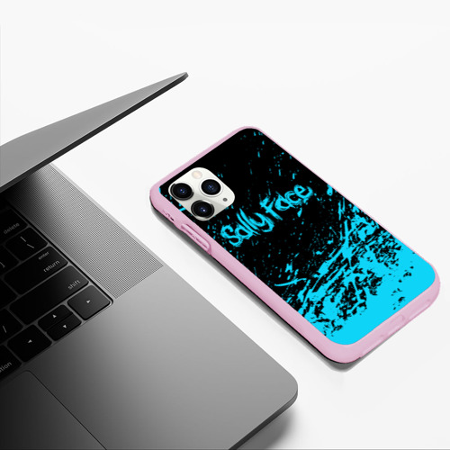 Чехол для iPhone 11 Pro Max матовый Sally face, цвет розовый - фото 5