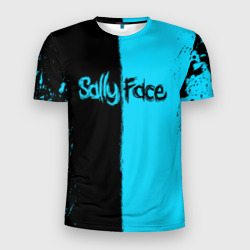 Мужская футболка 3D Slim Sally face Салли Фейс краски