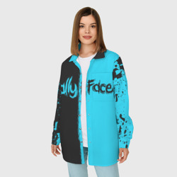 Женская рубашка oversize 3D Sally face Салли Фейс краски - фото 2