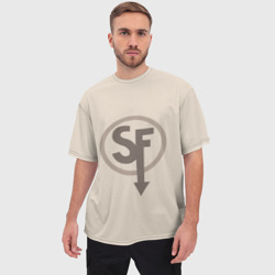 Мужская футболка oversize 3D Ларри Sanity`s fall Sally face - фото 2