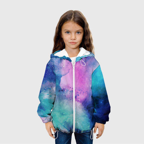 Детская куртка 3D Космос, цвет белый - фото 4