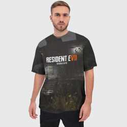 Мужская футболка oversize 3D Resident evil 7 - фото 2