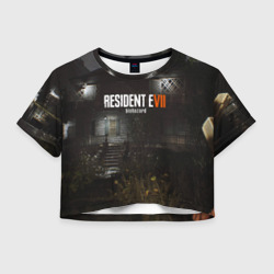 Женская футболка Crop-top 3D Resident evil 7