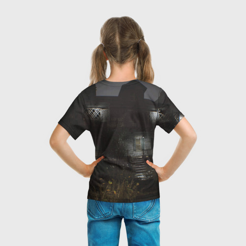 Детская футболка 3D с принтом RESIDENT EVIL 7, вид сзади #2