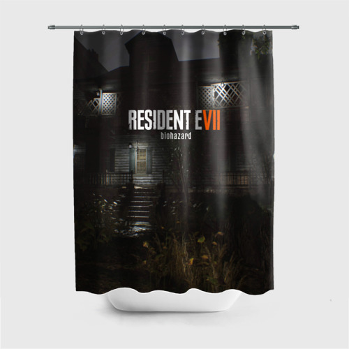 Штора 3D для ванной Resident evil 7