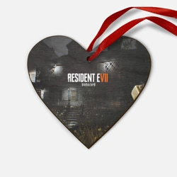 Деревянная игрушка Сердце Resident evil 7