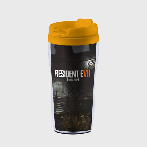 Термокружка-непроливайка Resident evil 7, цвет желтый