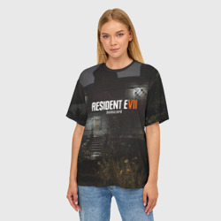 Женская футболка oversize 3D Resident evil 7 - фото 2