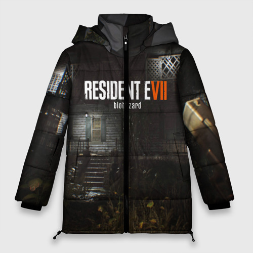 Женская зимняя куртка Oversize Resident evil 7, цвет черный