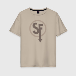 Ларри Sanity` fall – Женская футболка хлопок Oversize с принтом купить со скидкой в -16%