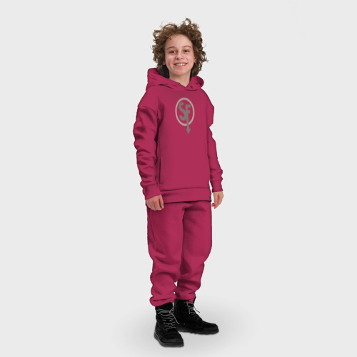 Детский костюм хлопок Oversize Ларри Sanity` fall, цвет маджента - фото 3