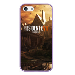 Чехол для iPhone 5/5S матовый Resident evil 7