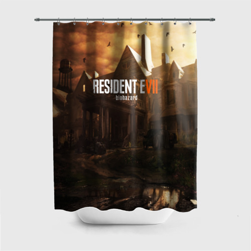 Штора 3D для ванной Resident evil 7