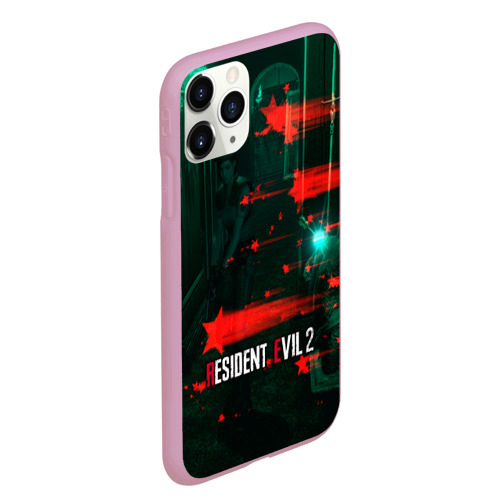 Чехол для iPhone 11 Pro Max матовый RESIDENT EVIL 2, цвет розовый - фото 3