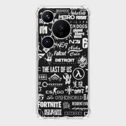 Чехол для Huawei Pura 70 Pro Логотипы игр