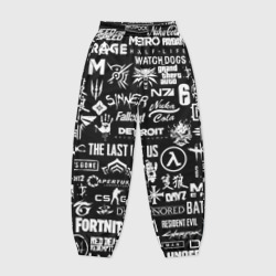 Женские джоггеры оверсайз 3D Логотипы игр