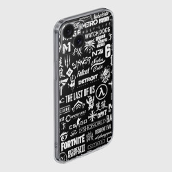 Чехол для iPhone 15 силиконовый с защитой камеры Логотипы игр - фото 2