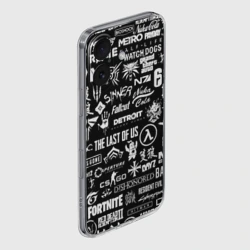 Чехол для iPhone 16 силиконовый с защитой камеры Логотипы игр - фото 2