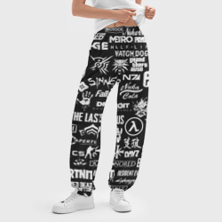 Женские джоггеры оверсайз 3D Логотипы игр - фото 2