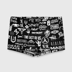 Детские купальные плавки 3D Логотипы игр