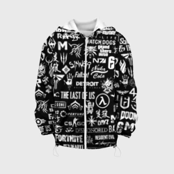 Детская куртка 3D Логотипы игр