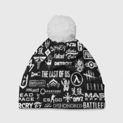 Шапка 3D c помпоном Логотипы игр