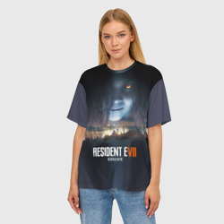 Женская футболка oversize 3D Resident Evil 7 - фото 2