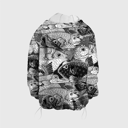 Детская куртка 3D Рыбы, цвет белый - фото 2