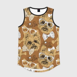 Мужская спортивная майка 3D I love my Yorkie