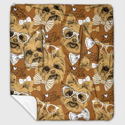 Плед с рукавами I love my Yorkie