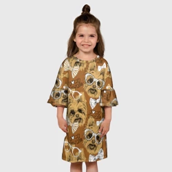 Детское платье 3D I love my Yorkie - фото 2