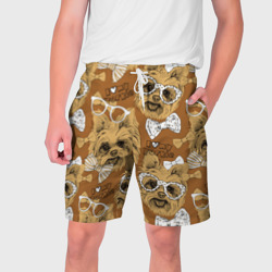 Мужские шорты 3D I love my Yorkie