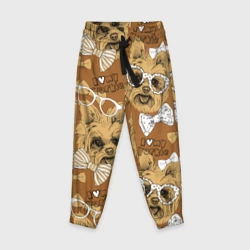 Детские брюки 3D I love my Yorkie