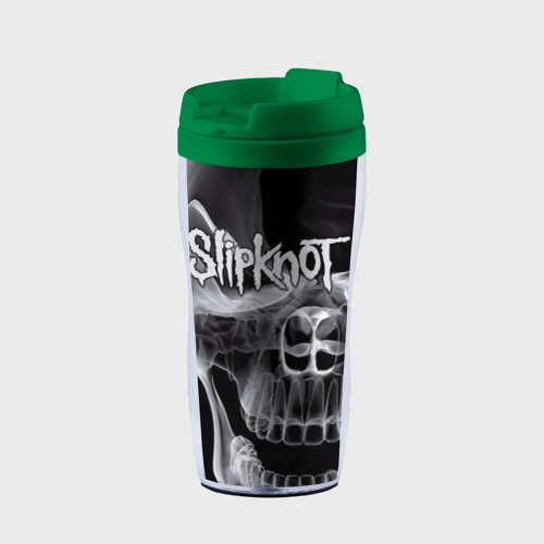 Термокружка-непроливайка Slipknot, цвет зеленый