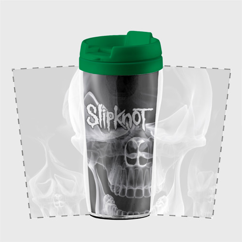 Термокружка-непроливайка Slipknot, цвет зеленый - фото 2