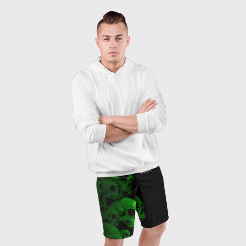 Мужские шорты спортивные  Slipknot, цвет 3D печать - фото 5