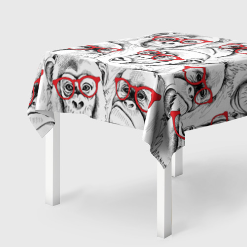 Скатерть 3D Обезьяны Фото 01 Скатерть 3D Обезьяны Фото 01