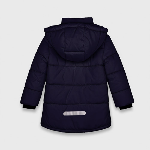 Зимняя куртка для девочек 3D Сова, цвет черный - фото 2